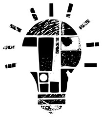 Robot portrait abstract design in digital art