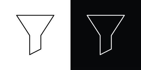 Funnel icons pack set, ready to use vector