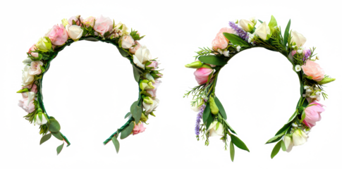 Floral Crown Front View — PNG