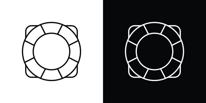 Life buoy icons pack set, ready to use vector