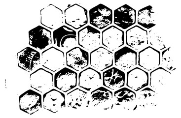 Obraz premium Honeycomb distressed texture for industrial design