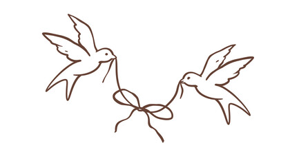 Happy Easter doodle set. Isolated from the background. Clipart for greeting cards, gift decoration, wedding card, celebration, textile.