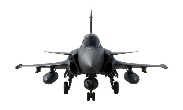 Twin-engine delta-wing jet fighter with canards.