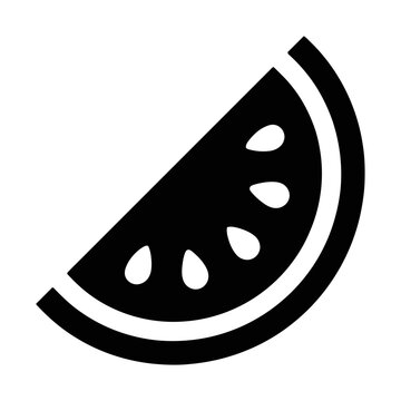 watermelon slice glyph icon