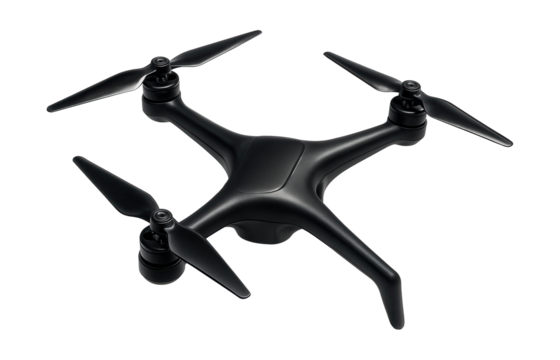 Tricopter drone featuring three rotors and a Y-shaped design for enhanced stability.
