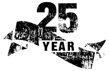 Fototapeta premium Anniversary Celebration Twenty Five Years of Service
