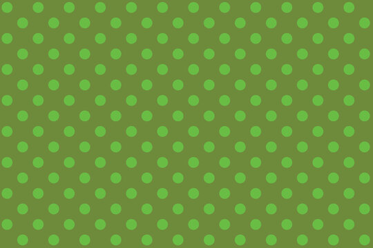 abstract Green colour polka dots on Dark Olive Green colour background pattern design.