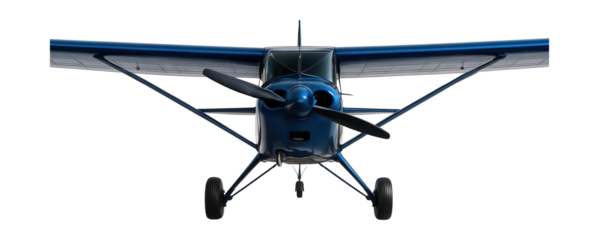 Single-prop trainer featuring high aspect ratio wings and tailwheel setup.