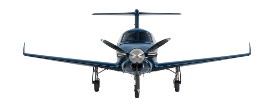 Slim turboprop aircraft featuring an extended fuselage and retractable landing gear.