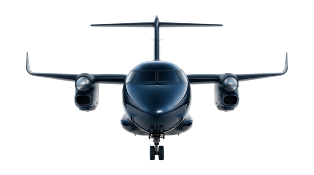 Advanced turboprop featuring dual winglets and integrated engine housings.