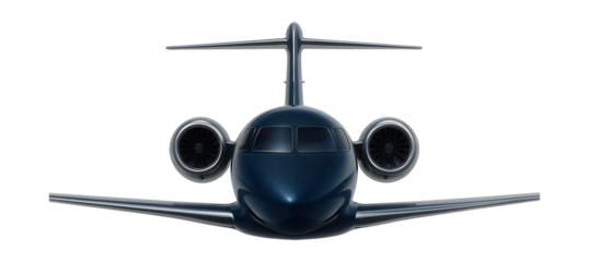 Compact jet featuring a low-swept tail and sleek engine housings.