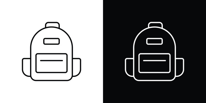 Backpack icons Vector Logo Template Illustration Design