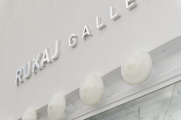 Fototapeta premium exterior of Rukaj Gallery located at 384 Eglinton Av W, Toronto