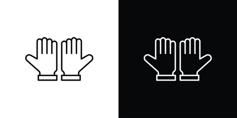 Obraz premium Glove icons Vector Logo Template Illustration Design