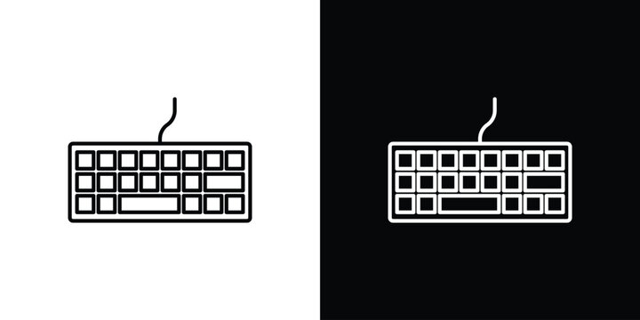 Keyboard icons Vector Logo Template Illustration Design