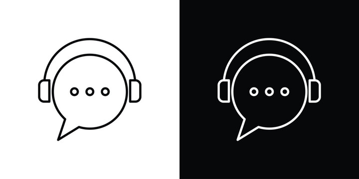 Live chat icons Vector Logo Template Illustration Design