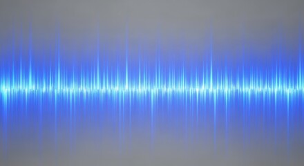 Blue wave of sound is shown in the image