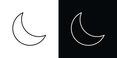 Moon icons Vector Logo Template Illustration Design © Annimo