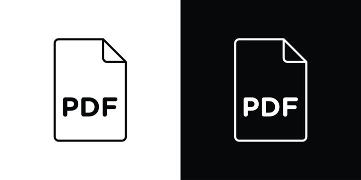 PDF file icons Vector Logo Template Illustration Design