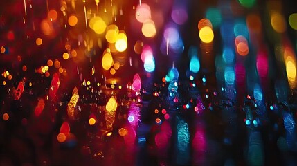 Chromatic luminescence, An abstract spectacle of radiant orbs and reflections