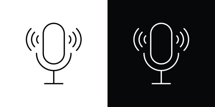 Podcast icons Vector Logo Template Illustration Design