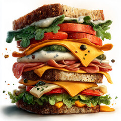 Quirky Sandwich Clipart