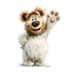 Quirky Teddy Bear Character
