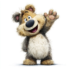 Quirky Teddy Bear Character