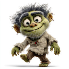 Zombie Character in Whimsical Clipart Style