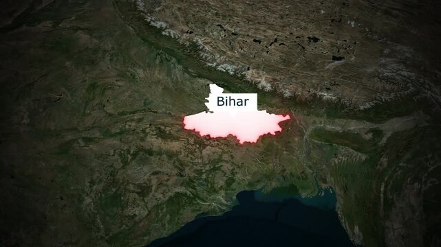 Exploring Bihar A Visual Journey Through India s Heart Topography Nature Rivers Geography Map Land Country Aerial Region