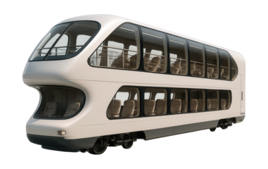 Two-level train car featuring an upper viewing gallery and lower seating area.