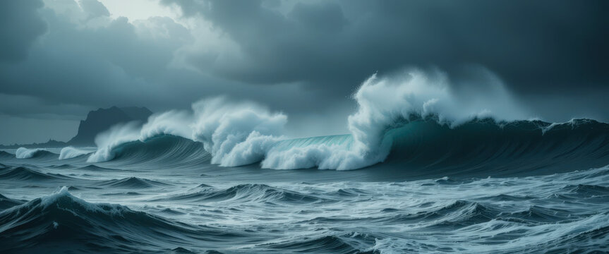 Raging ocean waves coastal shoreline seascape photography stormy environment dramatic viewpoint nature's power