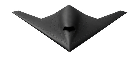 Delta wing stealth drone with a sleek matte black design.