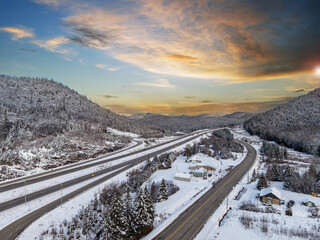 highway in the mountains