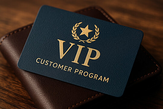 VIP customer card for concept of Loyalty Program.