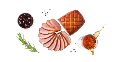 Assorted Delicious Sweets and Honey with Herbs.