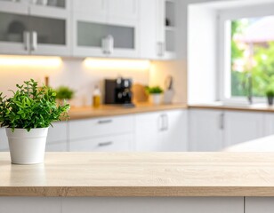 Focused Purity on the White Countertop.