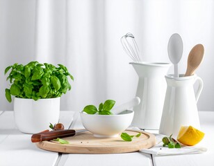 White Counter Texture, Soft Kitchen Backdrop.