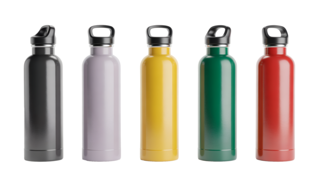 Vibrant reusable water bottles in assorted modern colors perfect for active lifestyles and daily hydration needs