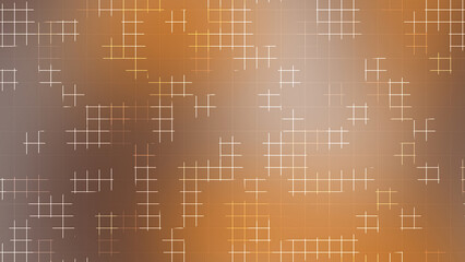 Orange Brown Glowing Grid Line Abstract Background
