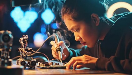 Electronics repair tutorial: soldering iron skills and circuit board troubleshooting guide