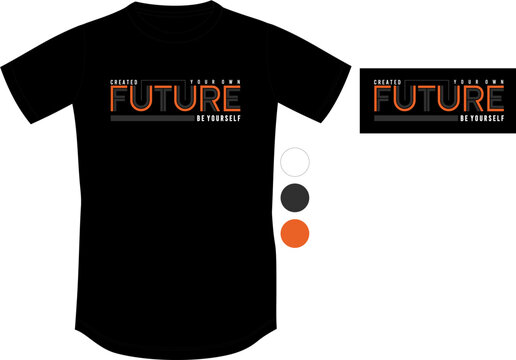 Modern Futuristic Aesthetic Vector T-shirt Design
