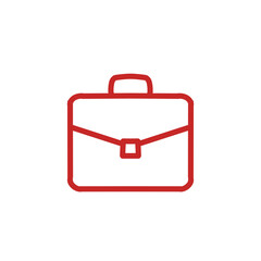 【Business Icons】Briefcase Business Icon Outline / ビジネスバッグのアイコンアウトライン