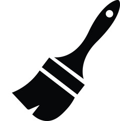 Paint Brush Silhouette Icon