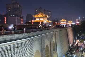 중국 시안 성벽