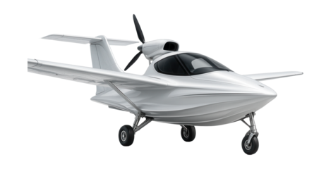 Ultralight amphibious aircraft featuring a hull design and retractable landing gear.