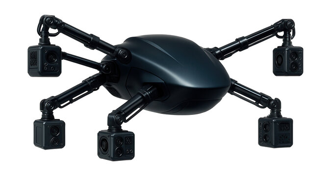 Versatile vehicle with adjustable arms and data collection modules.