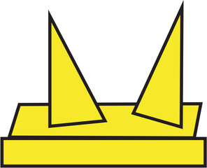 illustration of a yellow hat