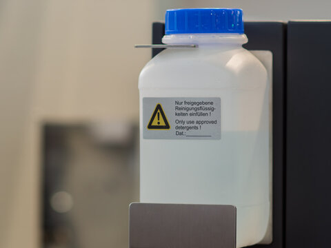 Liquid Detergent Dispenser in a Modern Industrial Setting