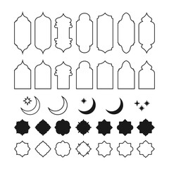 Set of Decorative vintage frames and borders